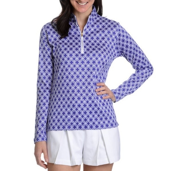 Peter Millar Tops - Peter Millar Mariana 3/4 Zip Long Sleeve Top